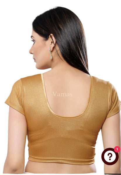 Copper Shimmer Stretchable Blouse