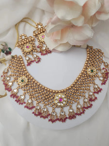 Gomathi statement fusion Necklace set