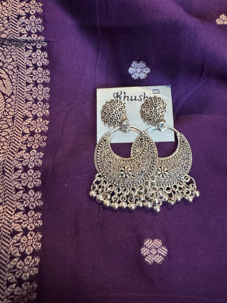 Afghani German Silver Jhumkas