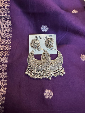 Afghani German Silver Jhumkas