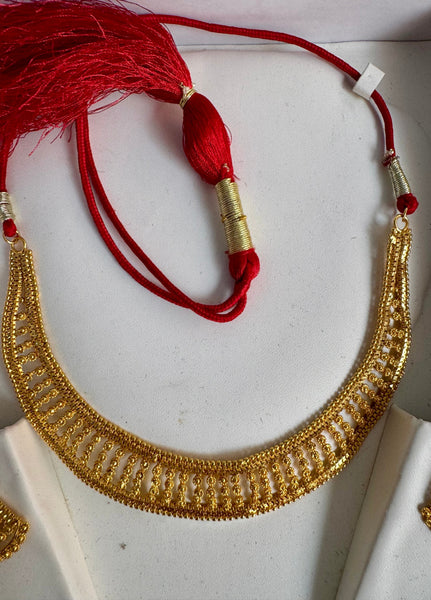 Citigold Gold Plated Necklace with Earrings