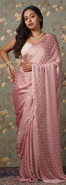 Onion Pink Pearl Paradise Saree