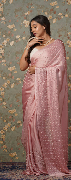 Onion Pink Pearl Paradise Saree