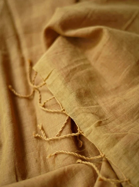 Gingerbread Handloom Woven Lightweight Cotton Sarees