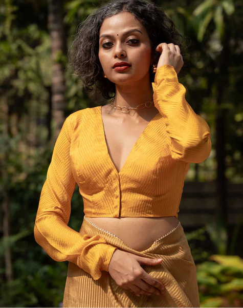 Yellow Full Sleeve Blouse