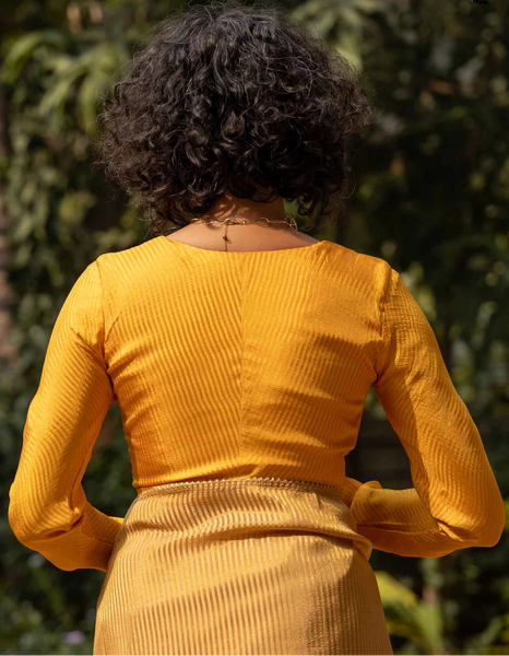 Yellow Full Sleeve Blouse