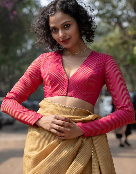 Pink Full Sleeve Blouse