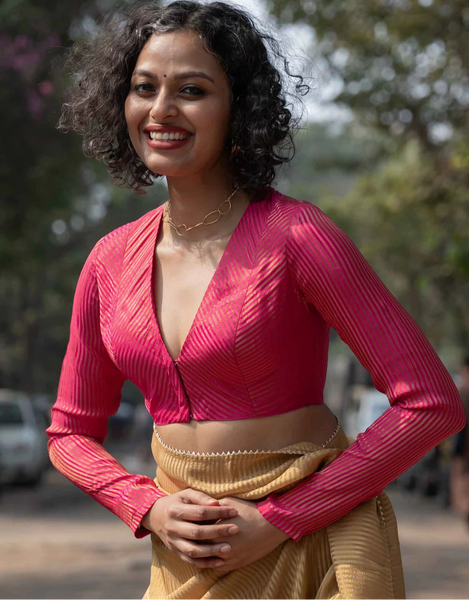 Pink Full Sleeve Blouse