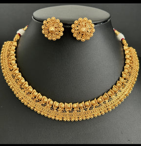 Antique Gold Necklace/South Indian Jewelry/Temple Jewelry