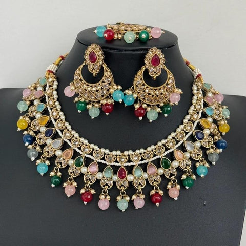 Multi Kundan Necklace Set