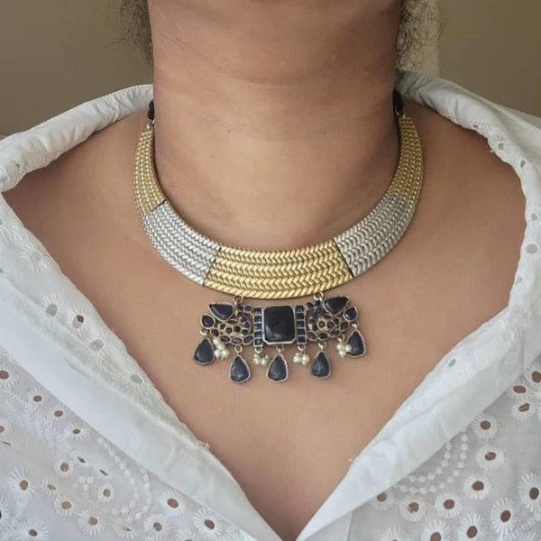 Antique silver Hasli Necklace SETI