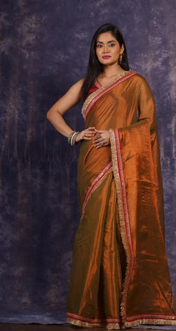 Raisin Brown Banno Saree