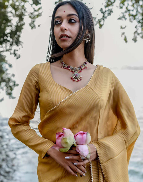 Beige Full Sleeve Blouse