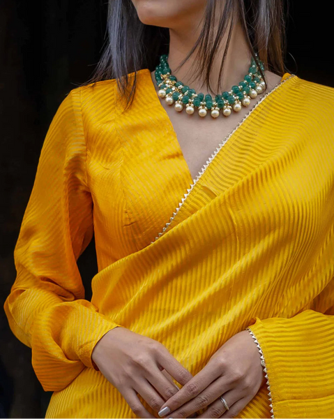 Yellow Full Sleeve Blouse