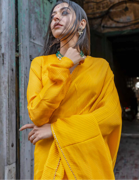 Yellow Full Sleeve Blouse