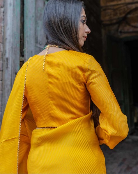 Yellow Full Sleeve Blouse