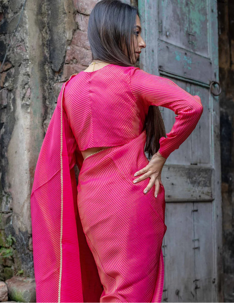 Pink Full Sleeve Blouse