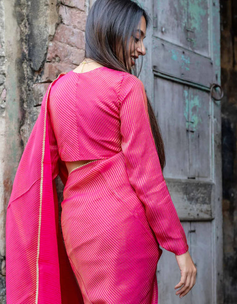 Pink Full Sleeve Blouse