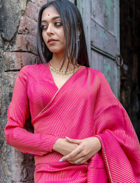 Pink Full Sleeve Blouse