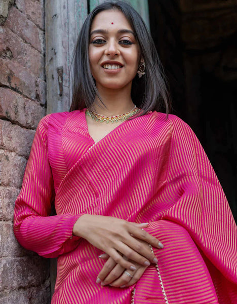 Pink Full Sleeve Blouse