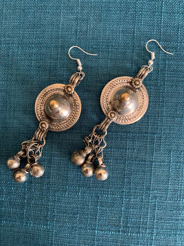 Antique Copper Afghan Handmade Earring