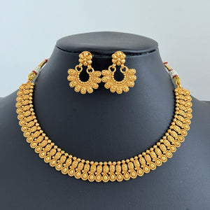 Antique Gold Necklace/South Indian Jewelry/Temple Jewelry