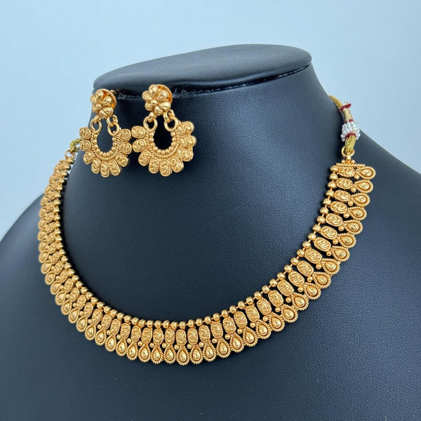 Antique Gold Necklace/South Indian Jewelry/Temple Jewelry