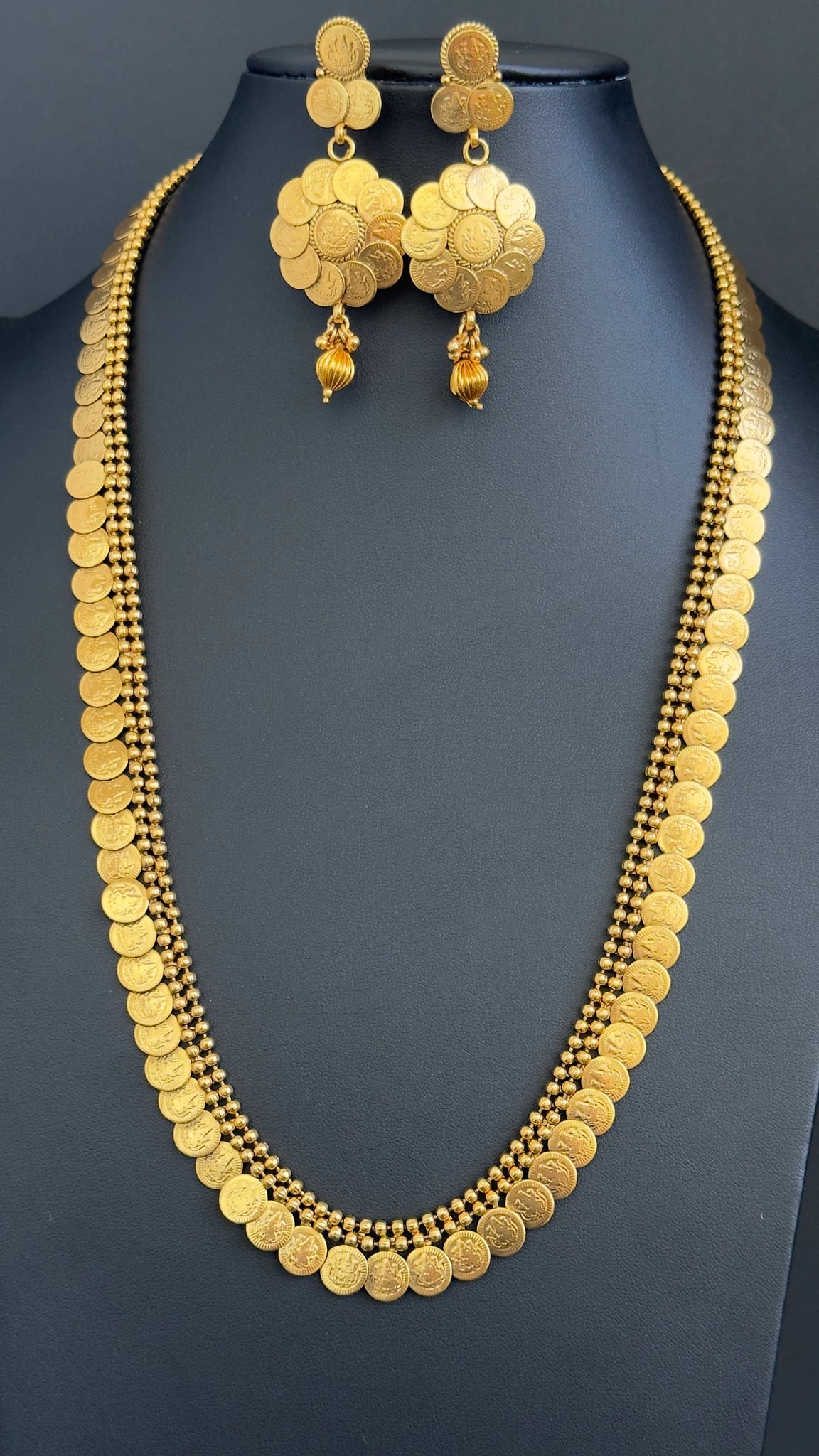 Antique Gold Long Haram Necklace