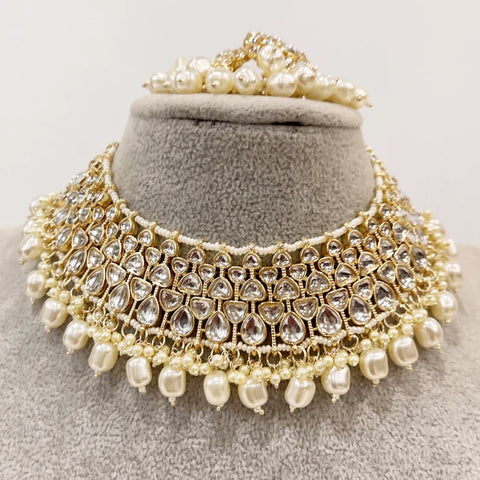 Punjabi Bridal Kundan Necklace Set