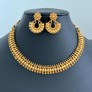 Antique Gold Necklace/South Indian Jewelry/Temple Jewelry