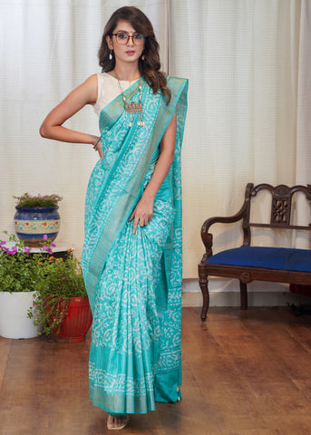 FIROZI BATIK PRINT COTTON SAREE