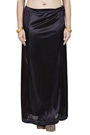 Black Fairform Premium Satin Full Length Single Cut Petticoat