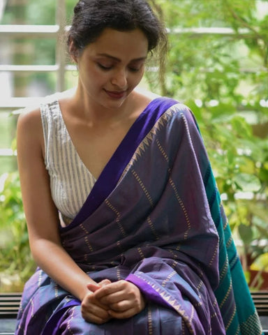 Readymade White Handloom Cotton Sleeveless Blouse