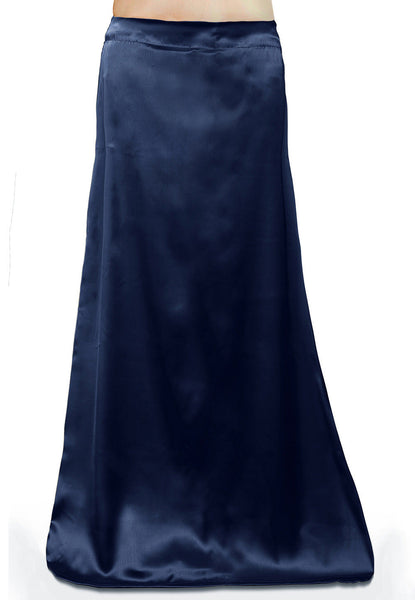 Navy Blue Fairform Premium Satin Full Length Single Cut Petticoat